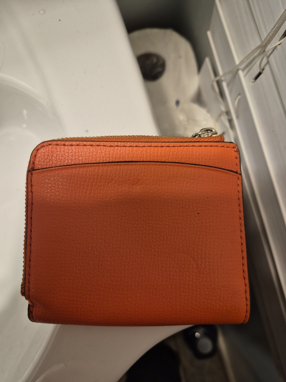 Kate Spade Orange Zip Around Wallet - Picture 5 of 6